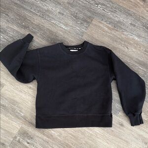 TNA black oversized boxy Crewneck Sweatshirt